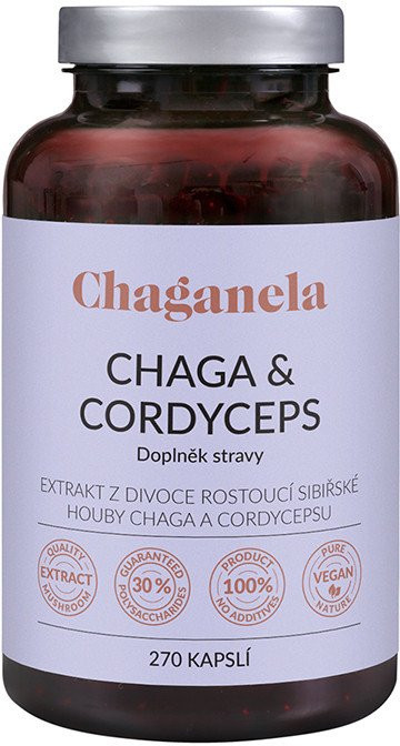 CHAGANELA Extrakt čagy s cordycepsom 270 kapsúl