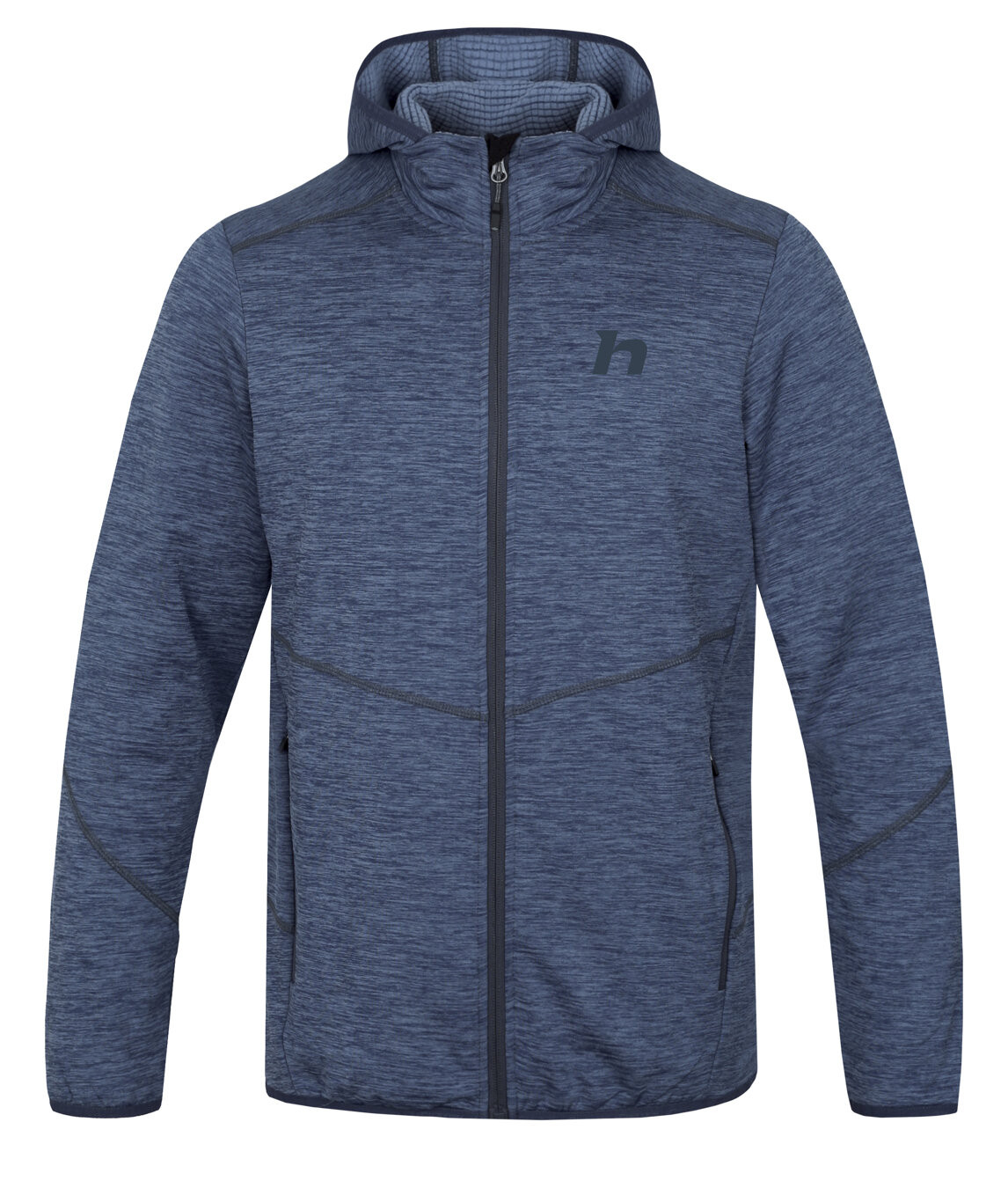 Hannah DAMAR HOODY blue shadow mel Veľkosť: XXXL