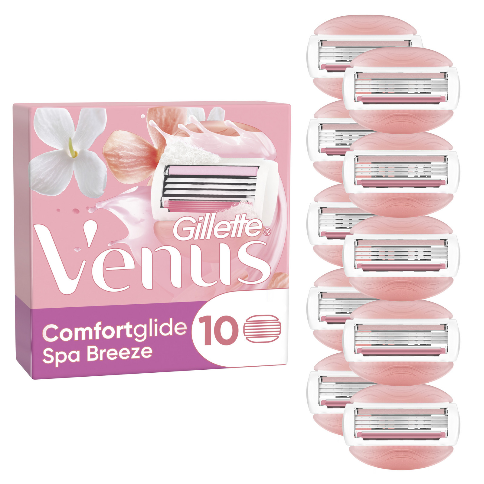 GILLETTE VENUS ComfortGlide Spa Breeze hlavice holiaceho strojčeka 10 ks