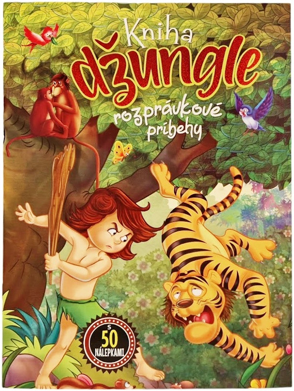 Kniha džungle rozprávky s 50 nálepkami