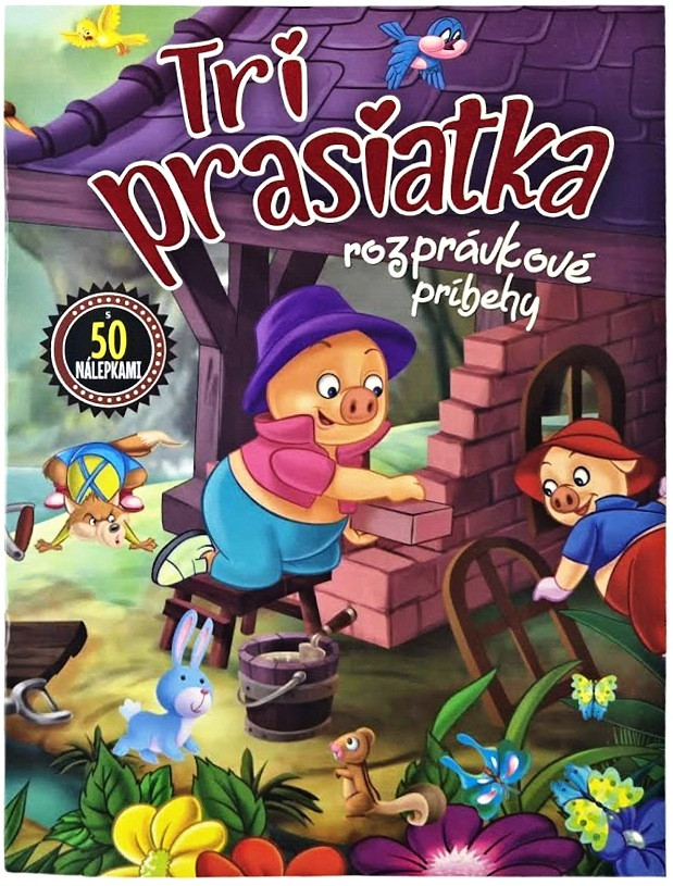 Tri prasiatka rozprávkové príbehy+nálepky