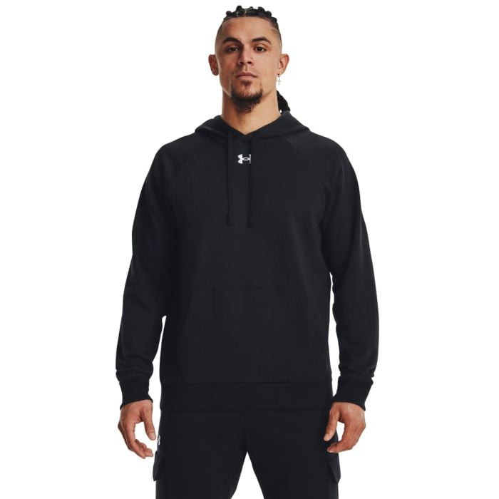 Under Armour  Mikina UA Rival Fleece Hoodie Black  XXLXXL