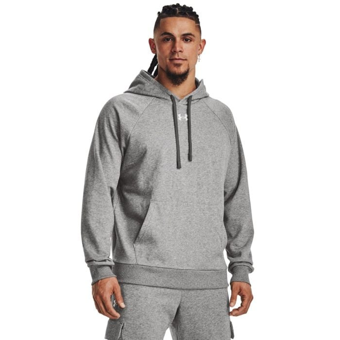 Under Armour  Mikina UA Rival Fleece Hoodie Grey  XXLXXL