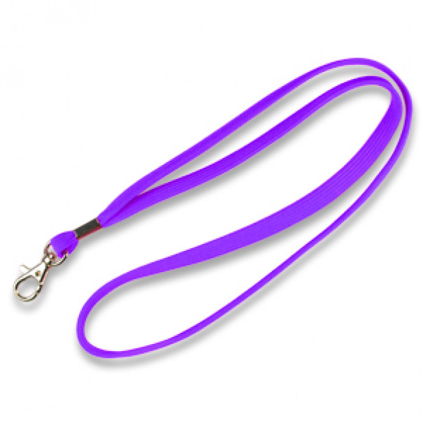 Kľúčenka na krk s karabínou Promex 1 cm - fialový