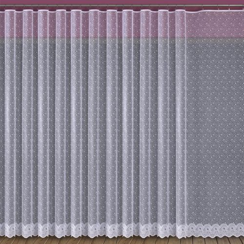 Žakárový záves 630/D9/170 biely. Tovar na mieru