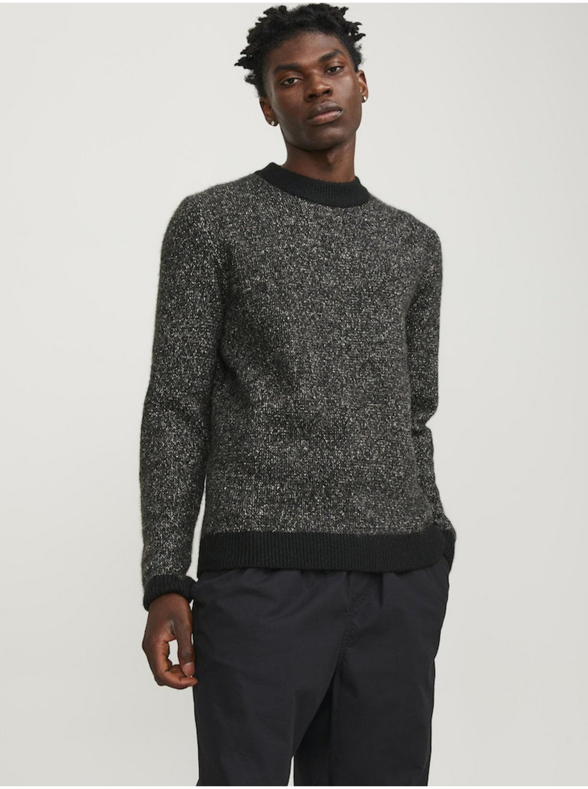 Čierny pánsky sveter Jack & Jones Space