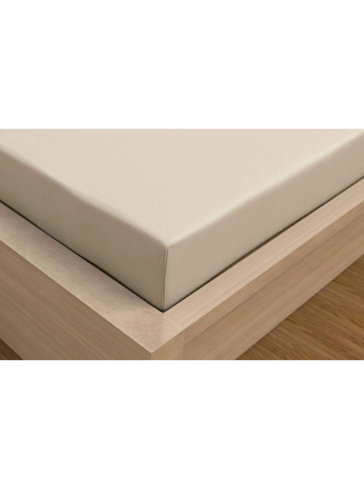 Jersey prestieradlo s lycrou 120x200cm svetlo béžovej Kvalitex