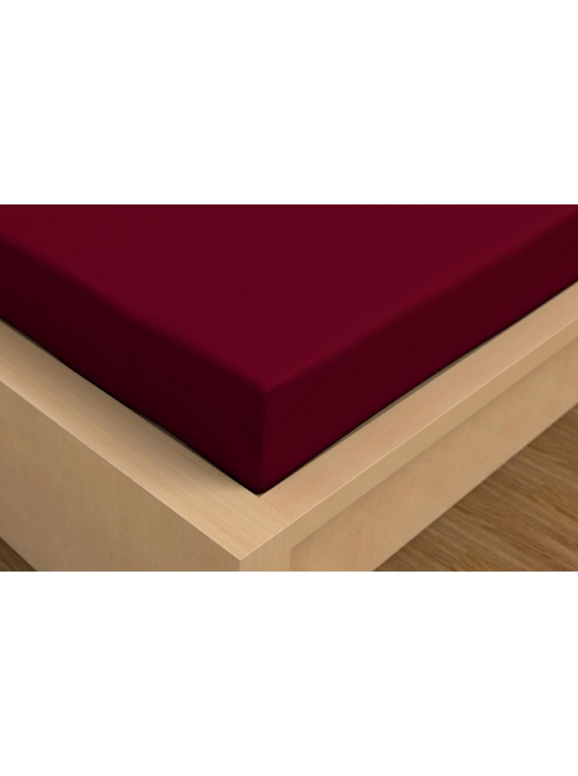 Jersey prestieradlo s lycrou 140x200cm vínovej Kvalitex