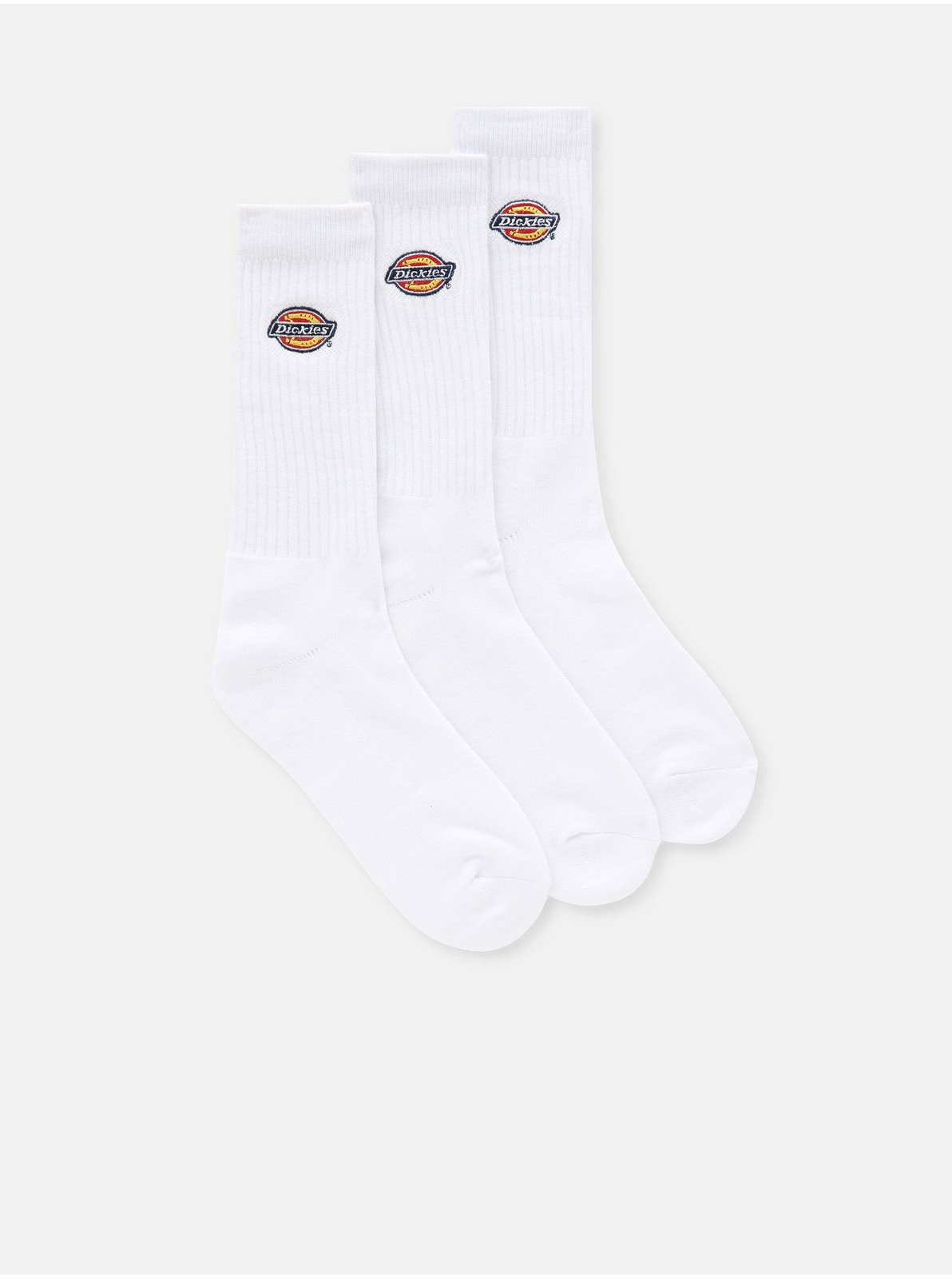 Súprava troch párov bielych ponožiek Dickies Valley Grove