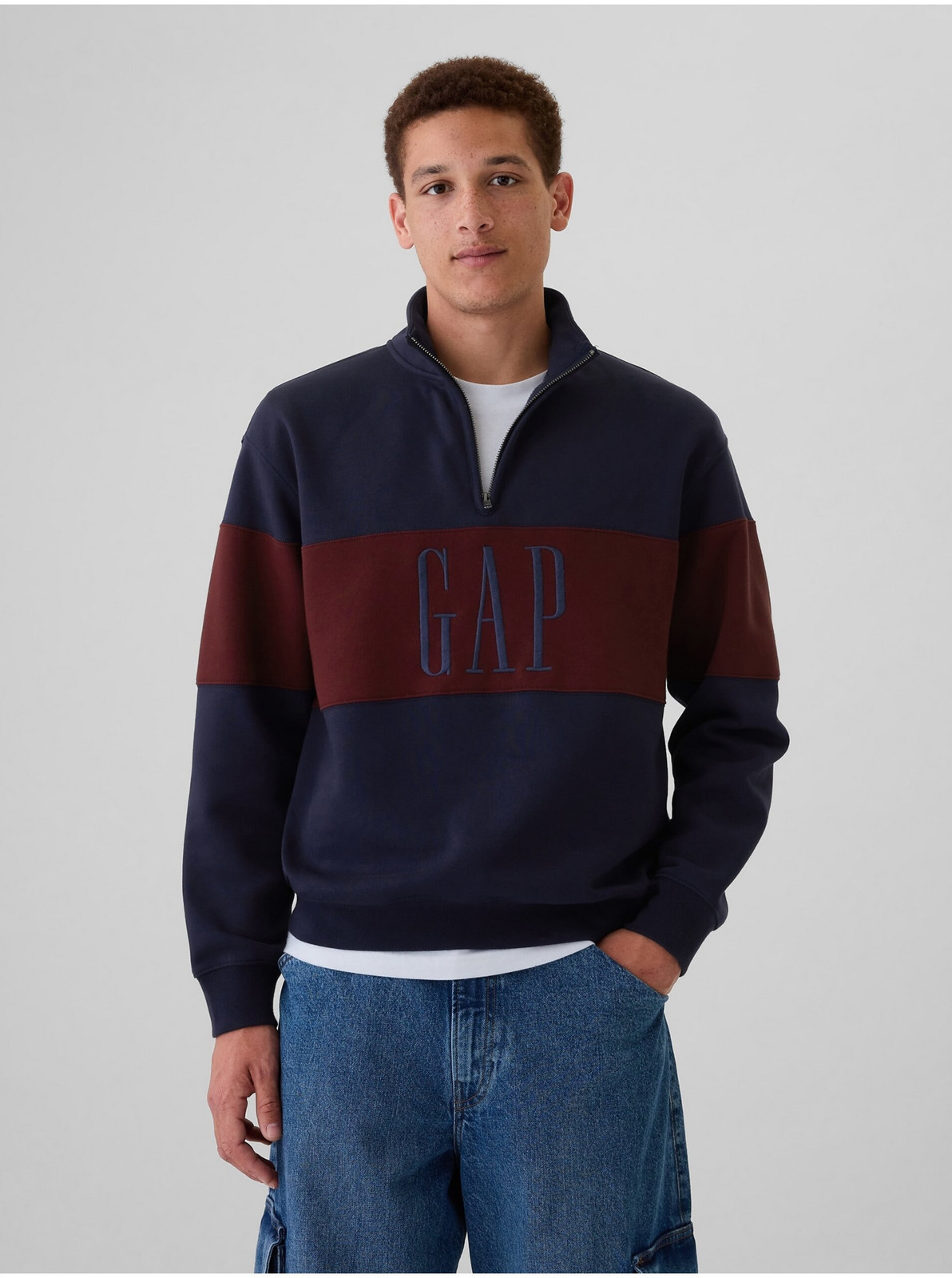 Oversize mikina s logom Gap