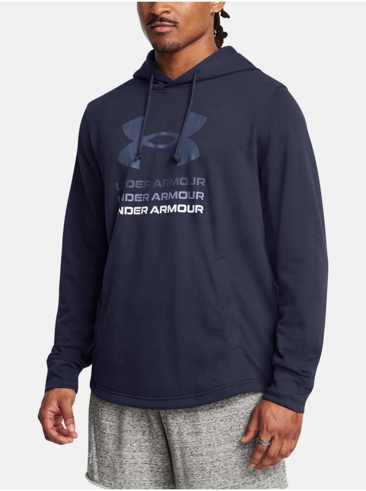 Pánska mikina Under Armour UA Rival Terry Graphic Hood