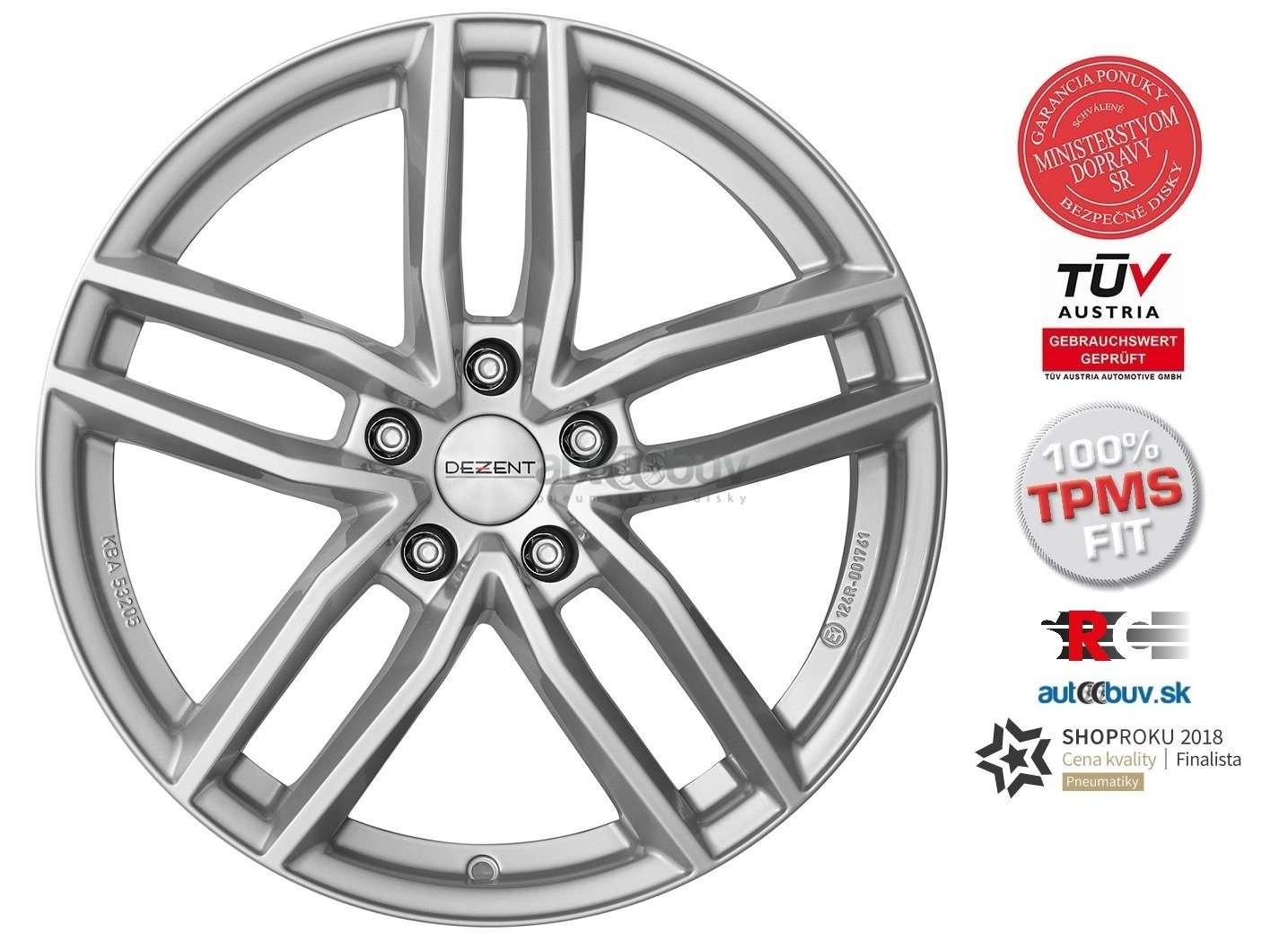 DEZENT TR silver 7.00x17 5x112.00 ET39