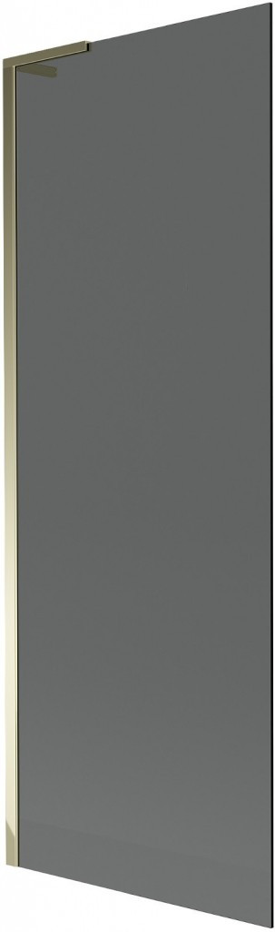 MEXEN/S - Next L vaňová zástena FIX 70 x 150 cm, grafit, zlatá 895-070-000-03-40-50