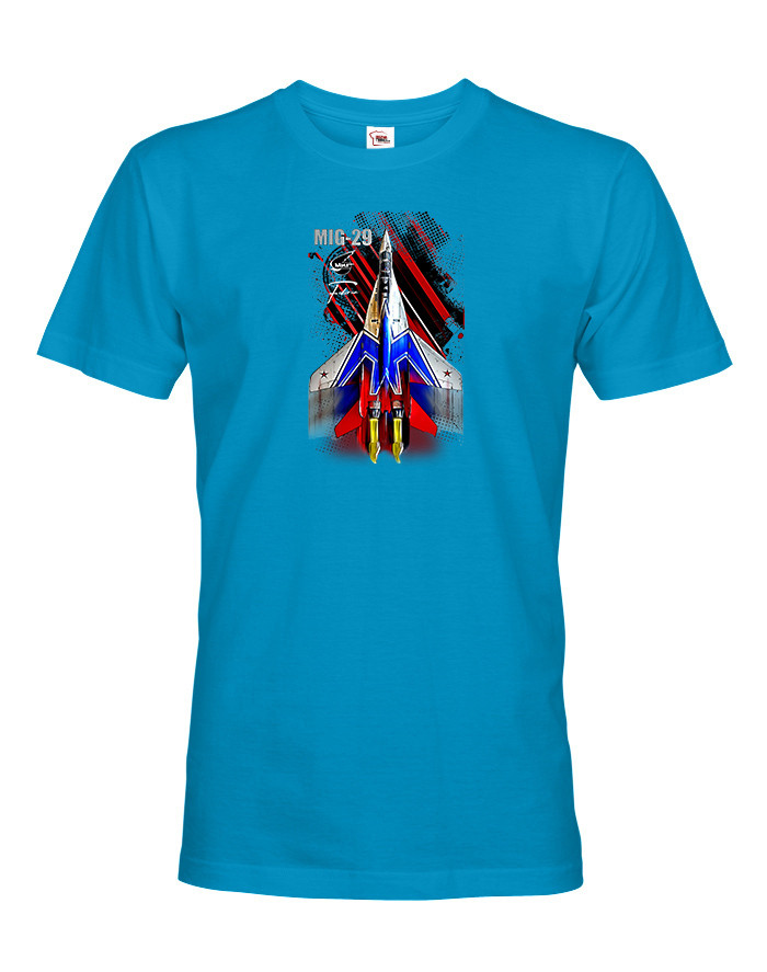 Pánské tričko s potiskem MiG-29 tričko pro milovníky letounů