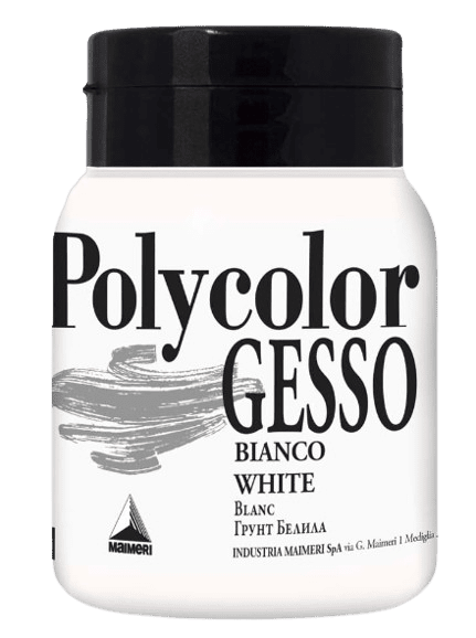MAIMERI POLYCOLOR GESSO - Akrylový šeps biela, 0,5 L