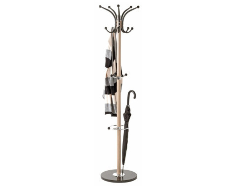 Stojací vešiak Mucki, čierny/dub%