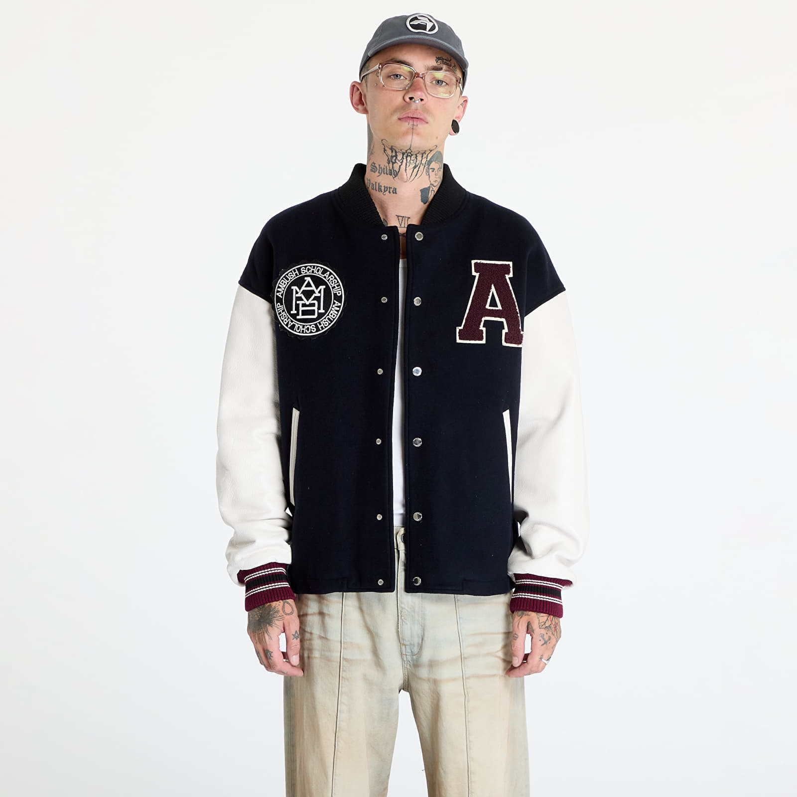 Bunda Ambush Stadium Jacket UNISEX Navy/ Russet Brown M