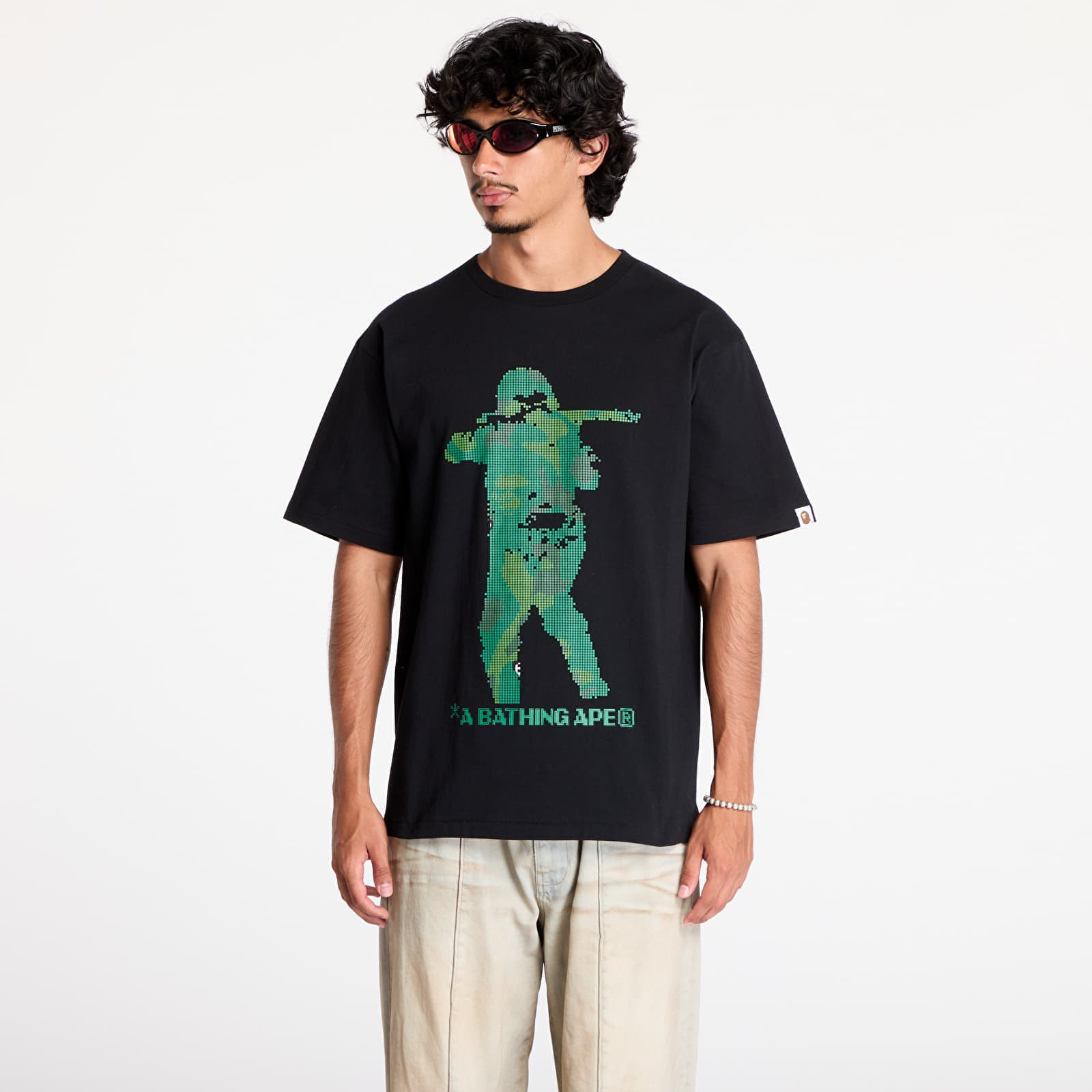 Tričko A BATHING APE Bitmap Soldier Tee M Black XXL
