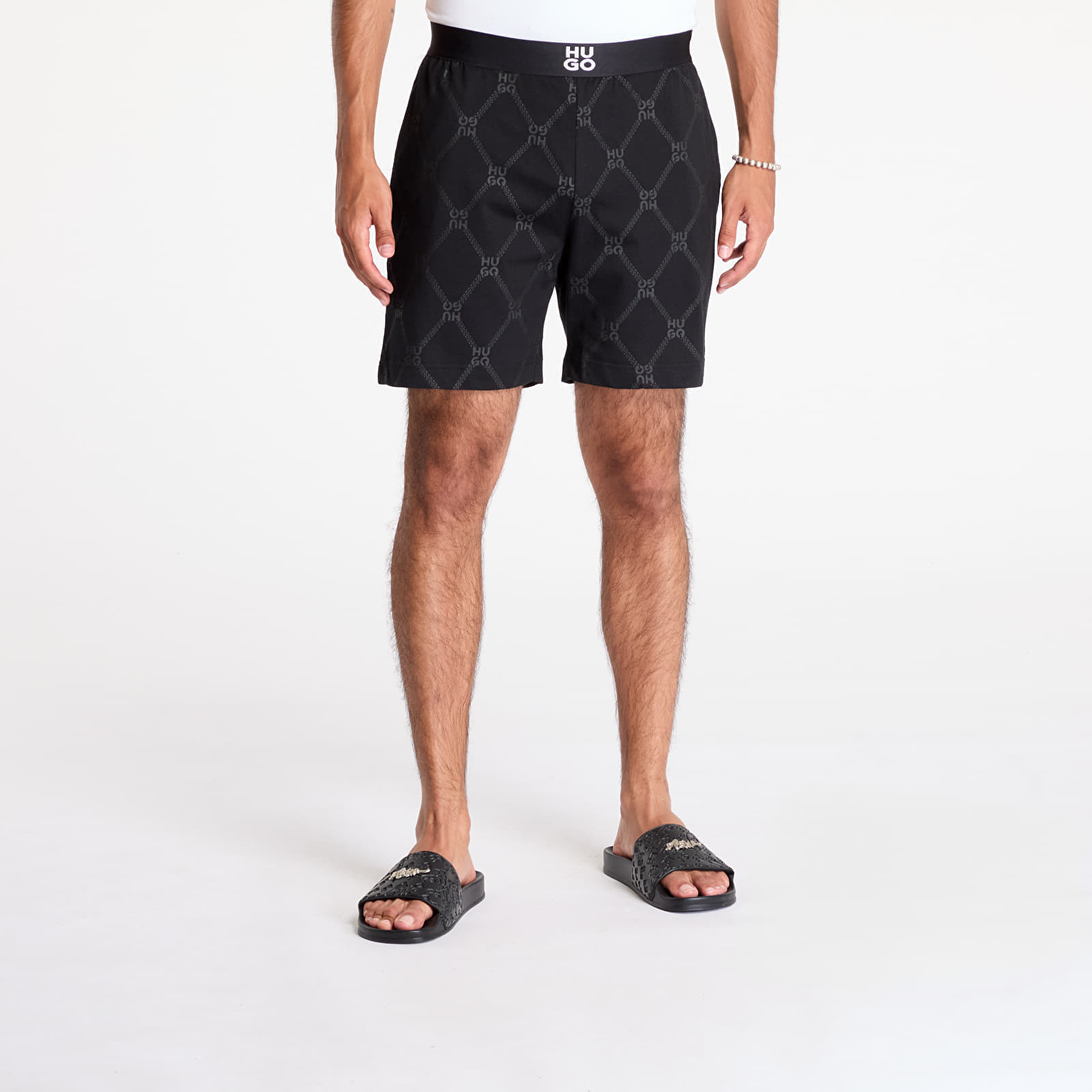 Šortky Hugo Boss Chain Monogram Short Black S