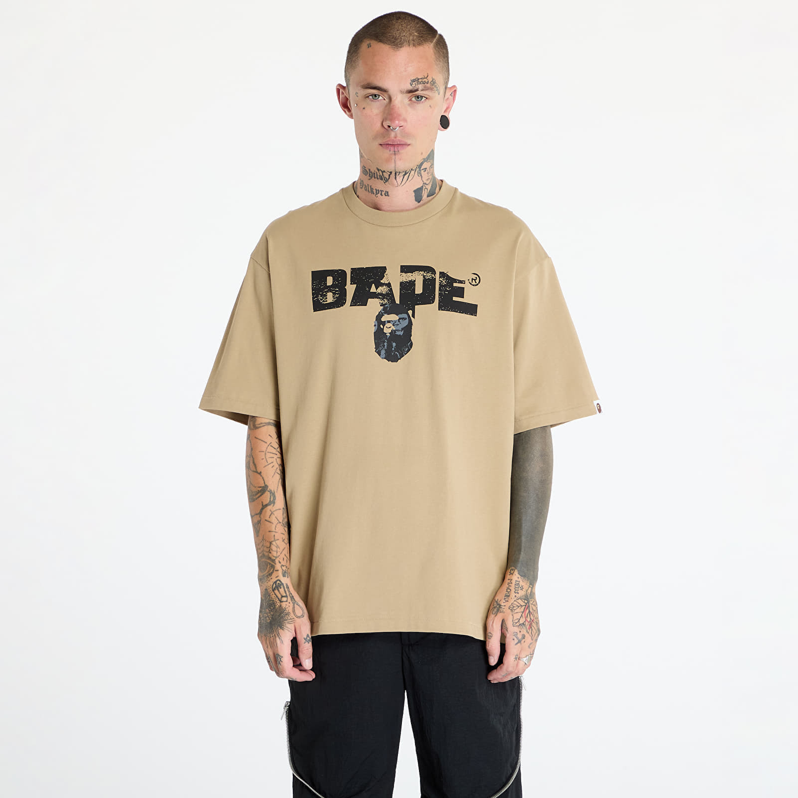 Tričko A BATHING APE Bape Army Relaxed Fit Tee Beige M