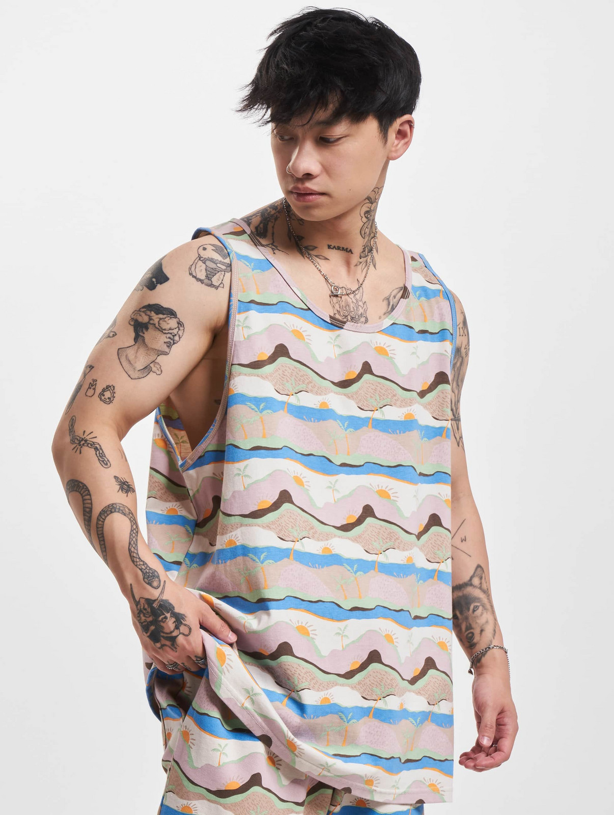 Men's tank top Sunrise beige