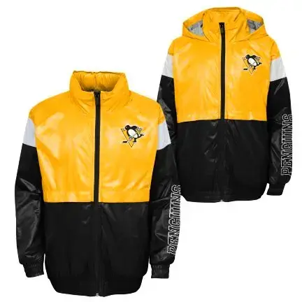 Children's Outerstuff Jacket GOAL LINE STANCE FZ WINDBREAKE PITTSBURGH PENGUINS