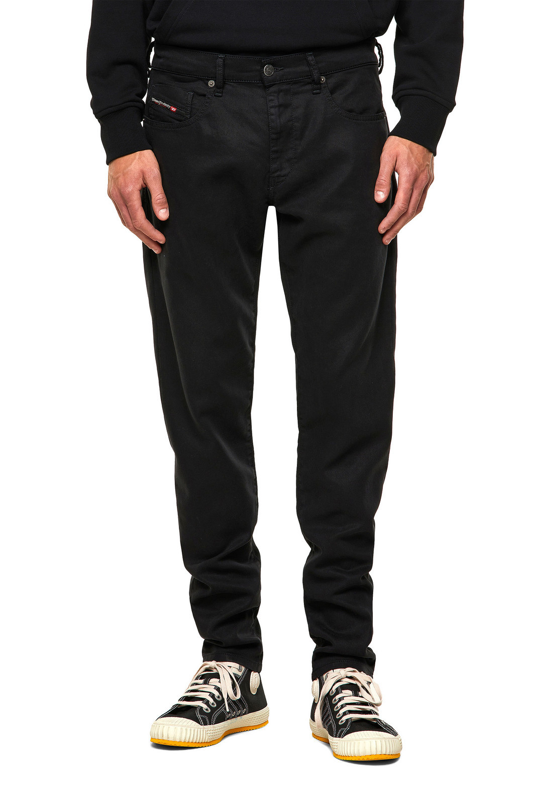 Diesel Rifle - D-STRUKT-NE Sweat jeans čierne