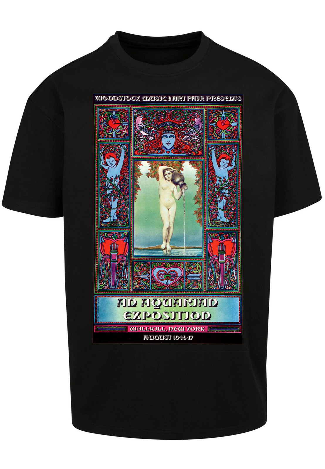 Oversize T-shirt Woodstock Wallkill black