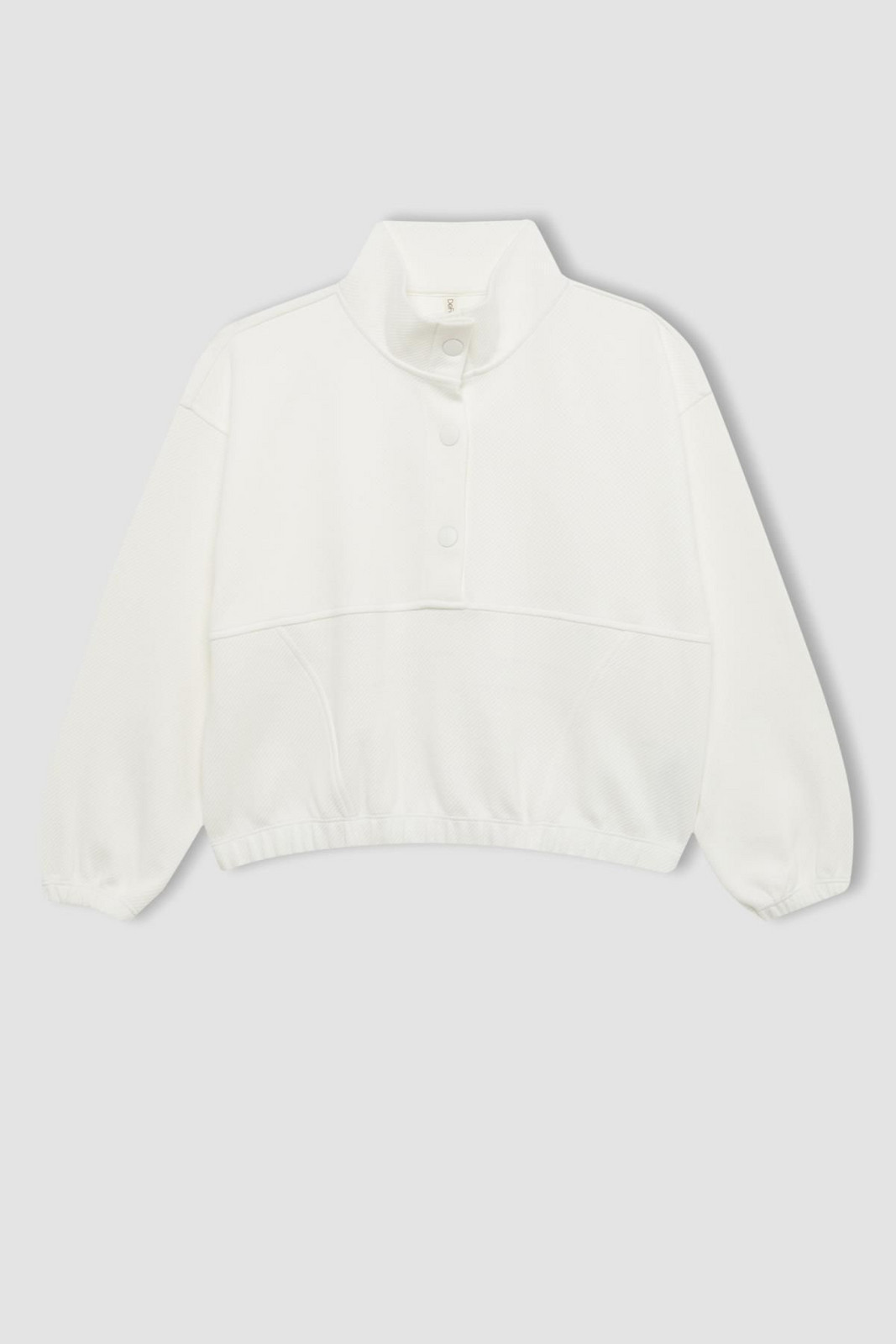 DEFACTO Girls Oversize Fit Turtleneck Sweatshirt