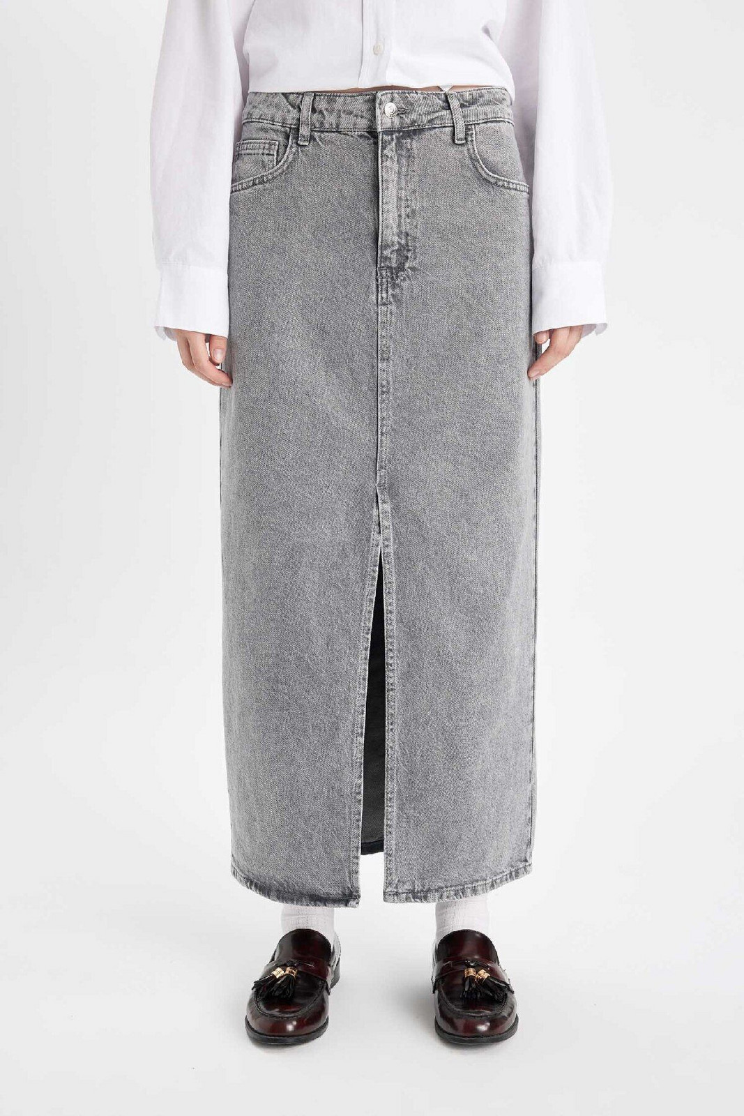 DEFACTO Fashion Fit Jean Long Skirt