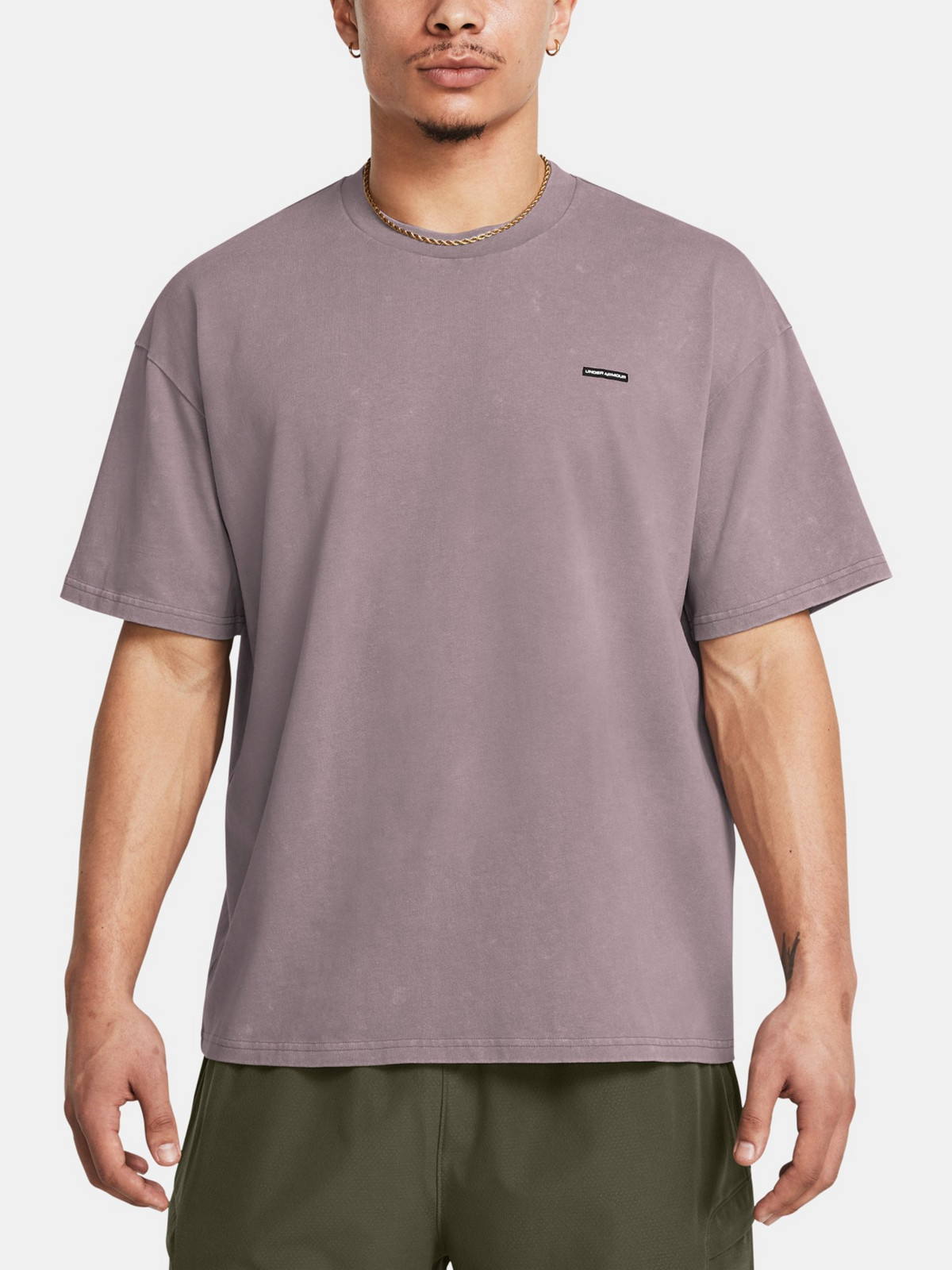 Under Armour Men's T-shirt UA M HW OS LOGO WASH SS - Men's