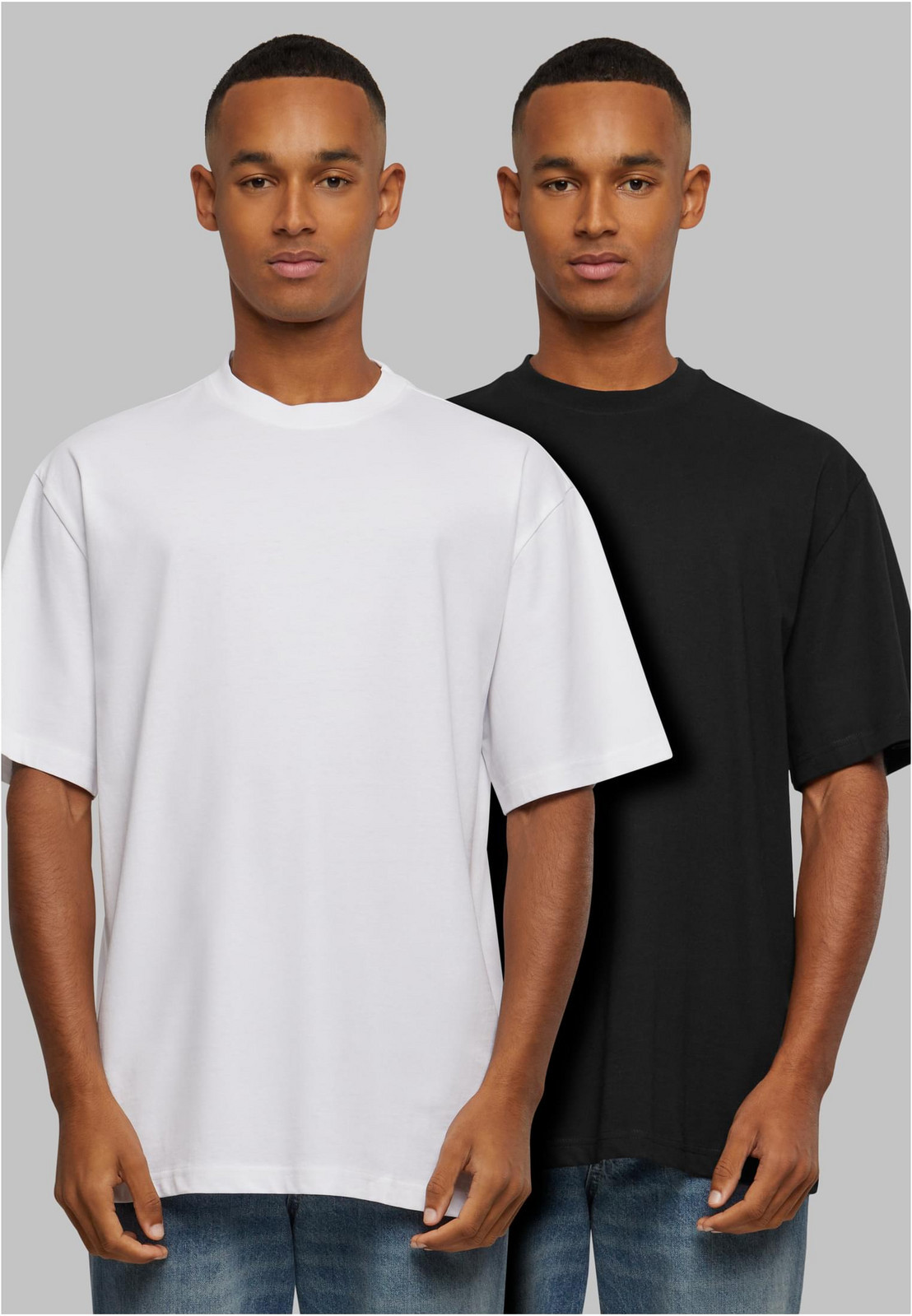 Men's T-shirts Tall 2-Pack white+black
