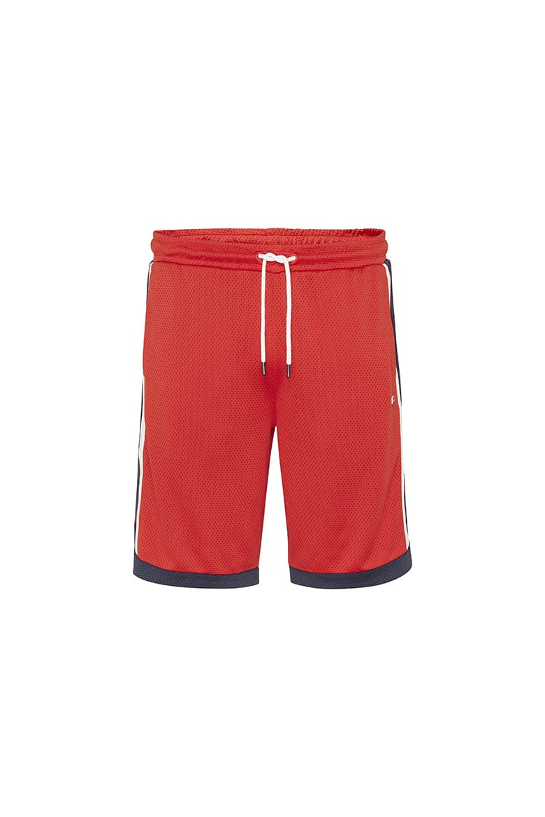 Tommy Jeans Krátke nohavice - TJM MESH BASKETBALL SHORT červené