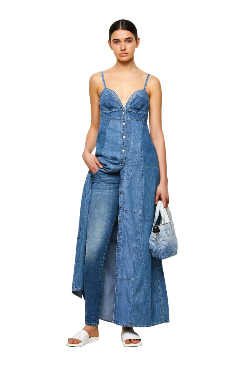 Diesel Šaty - DE-ARYA-SP DRESS modré