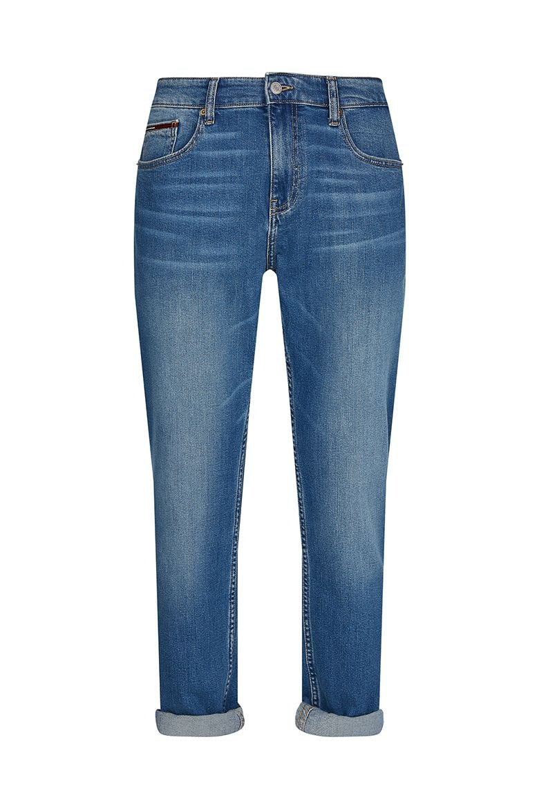 Tommy Jeans Rifle - TRYAN REG STGHT BE133 MBC modré