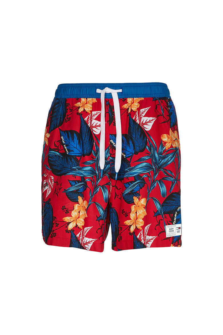 Tommy Jeans Krátke nohavice - TJM TROPICAL PRINT BEACH SHORT vzorované