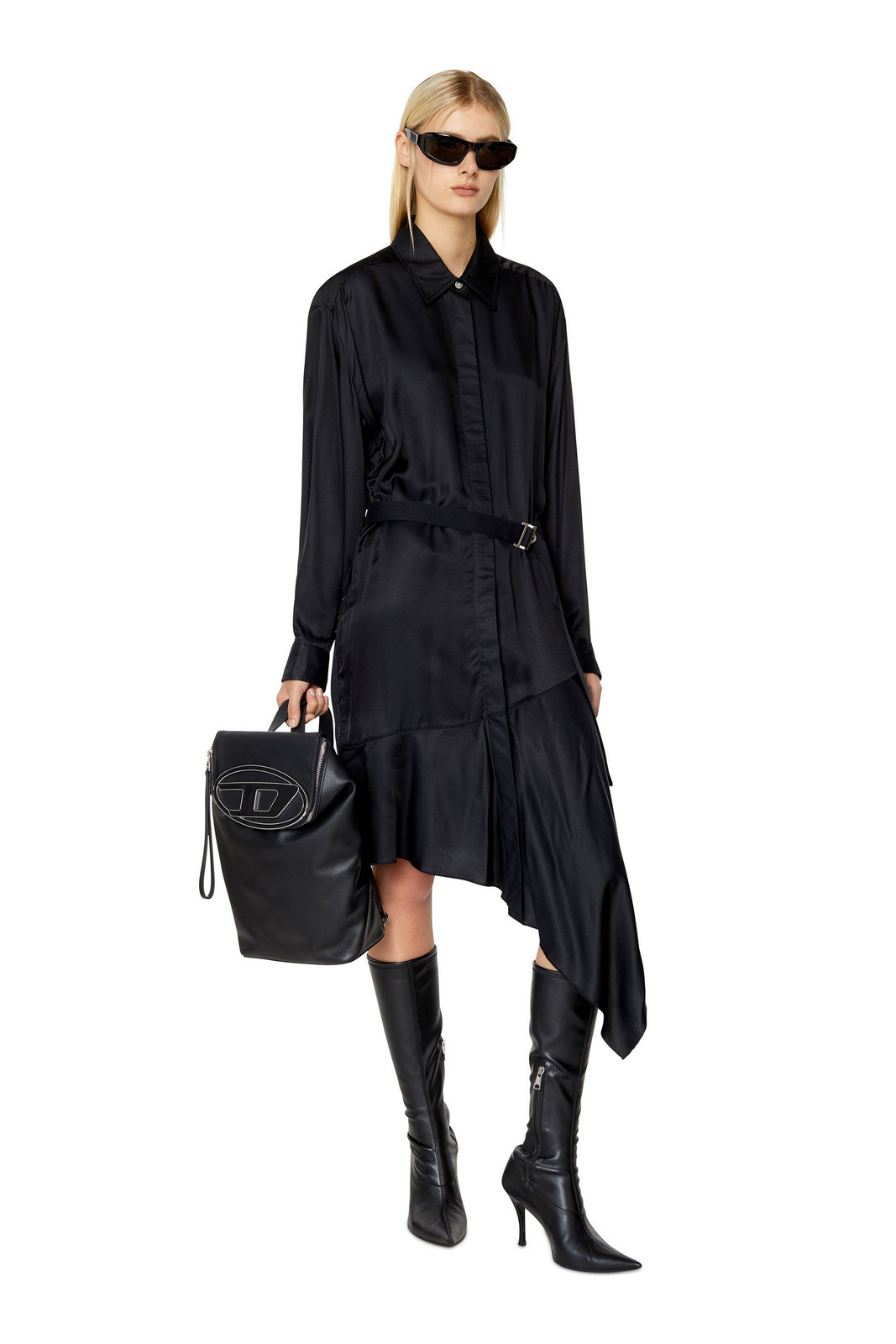 Diesel Šaty - D-WEIGELA DRESS čierne