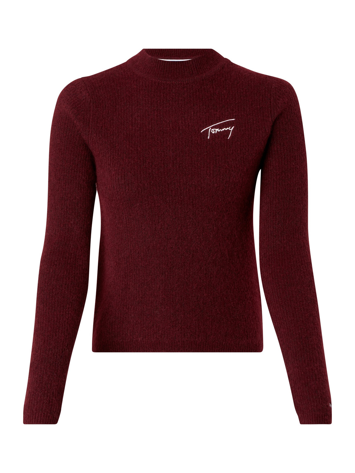 Tommy Jeans Rolák - TJW SIGNATURE  RIB T červený