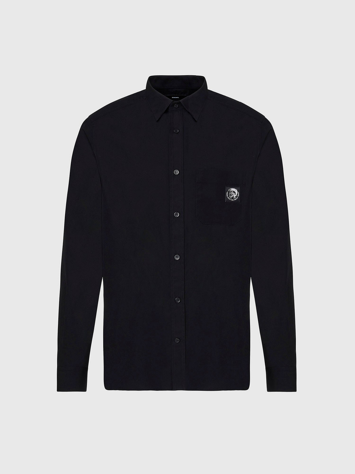 Diesel Košeľa - SBILLPOCKET SHIRT čierna