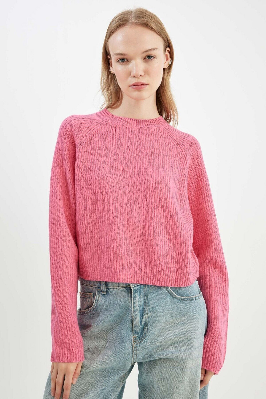 DEFACTO Cool Regular Fit Crew Neck Knitted Sweater