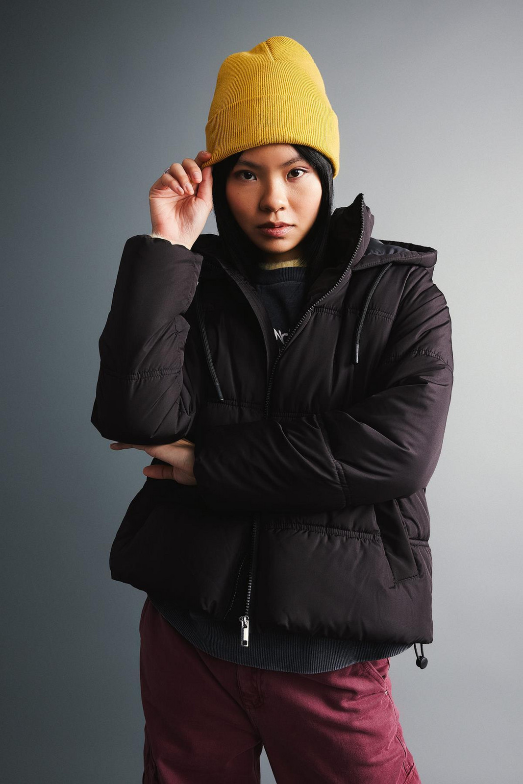 DEFACTO Waterproof Hooded Faux Fur Puffer Puffer Jacket