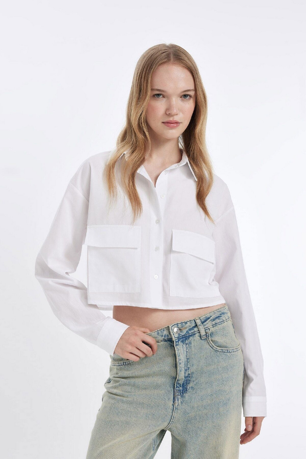DEFACTO Cool Oversize Fit Poplin Long Sleeve Shirt
