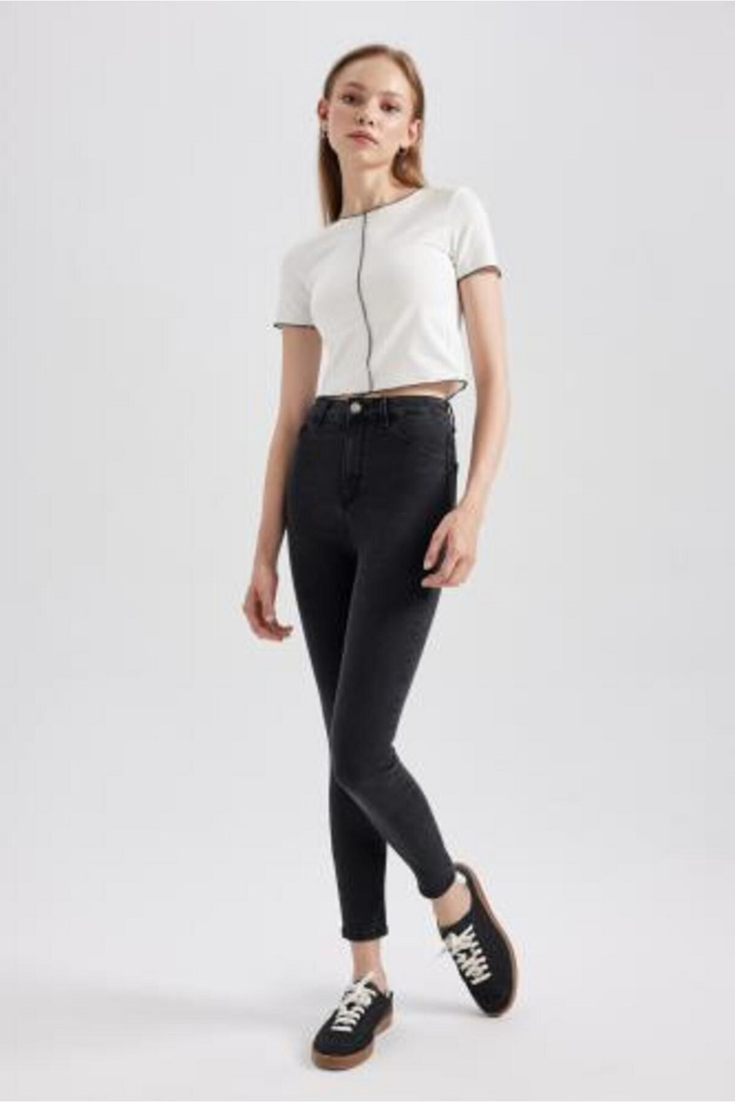 DEFACTO Jegging High Waist Skinny Leg Long Jean Pants