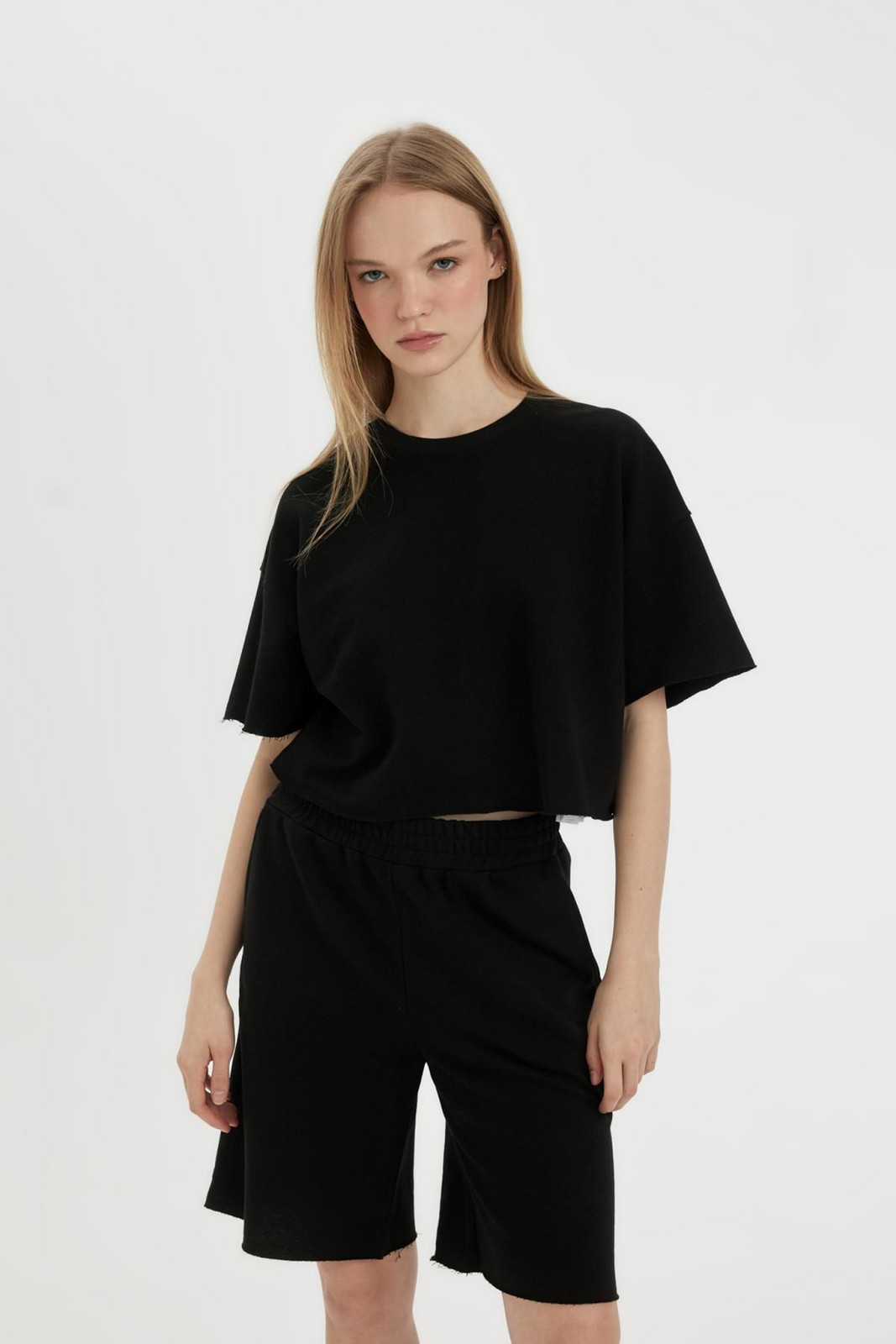 DEFACTO Cool Loose Fit Thick Fabric Short Sleeve T-Shirt