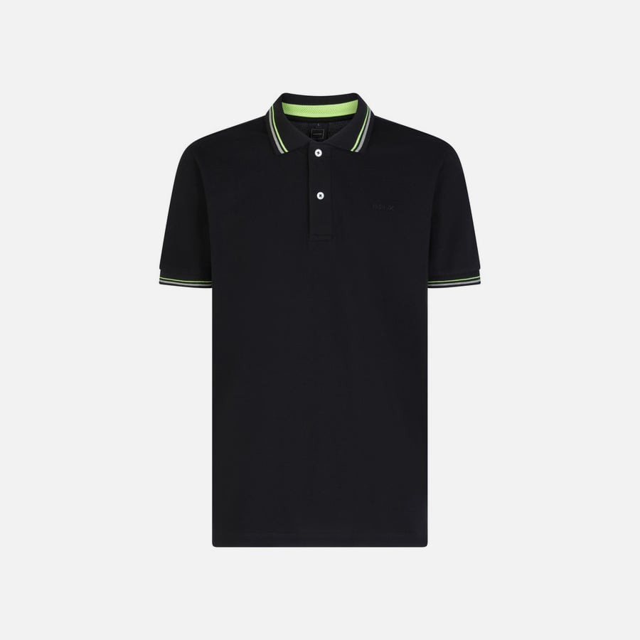 GEOX Black men's polo shirt Polo - Men's
