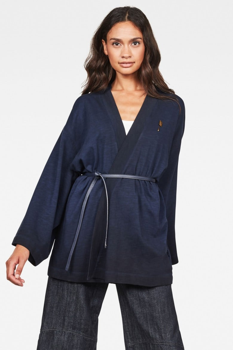 G-STAR Top - 30yr kimono wmn 7\8 sl modrý