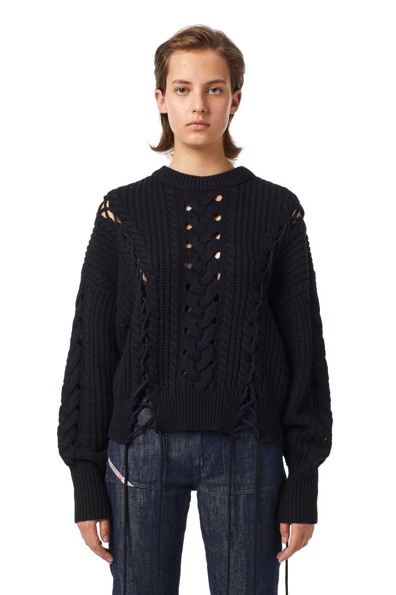 Diesel Sveter - M-NEBRASKA KNITWEAR čierny