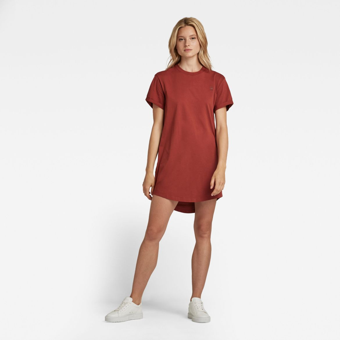 G-STAR Šaty - Lash fem loose dress s\s hnedé