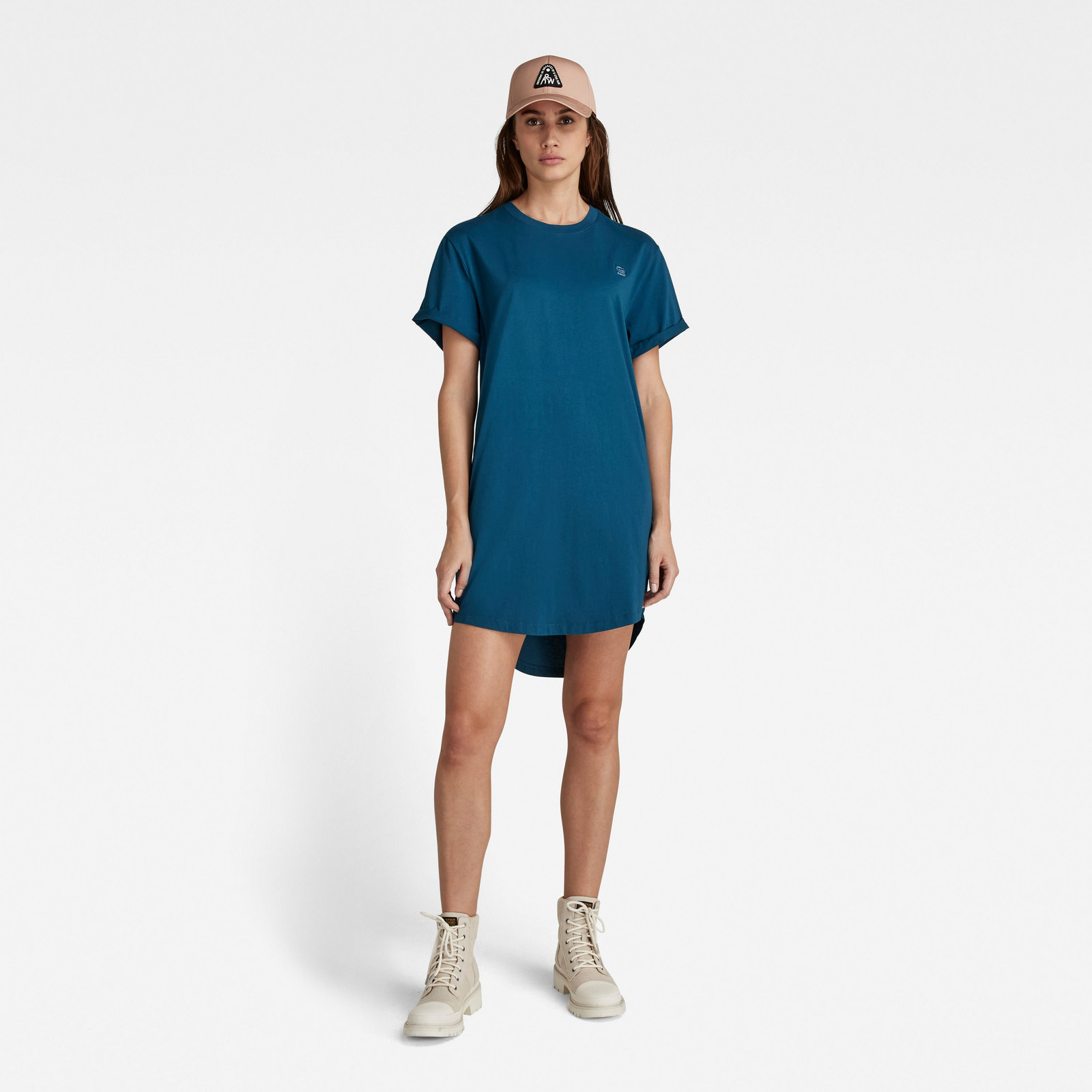 G-STAR Šaty - Lash fem loose dress s\s modré