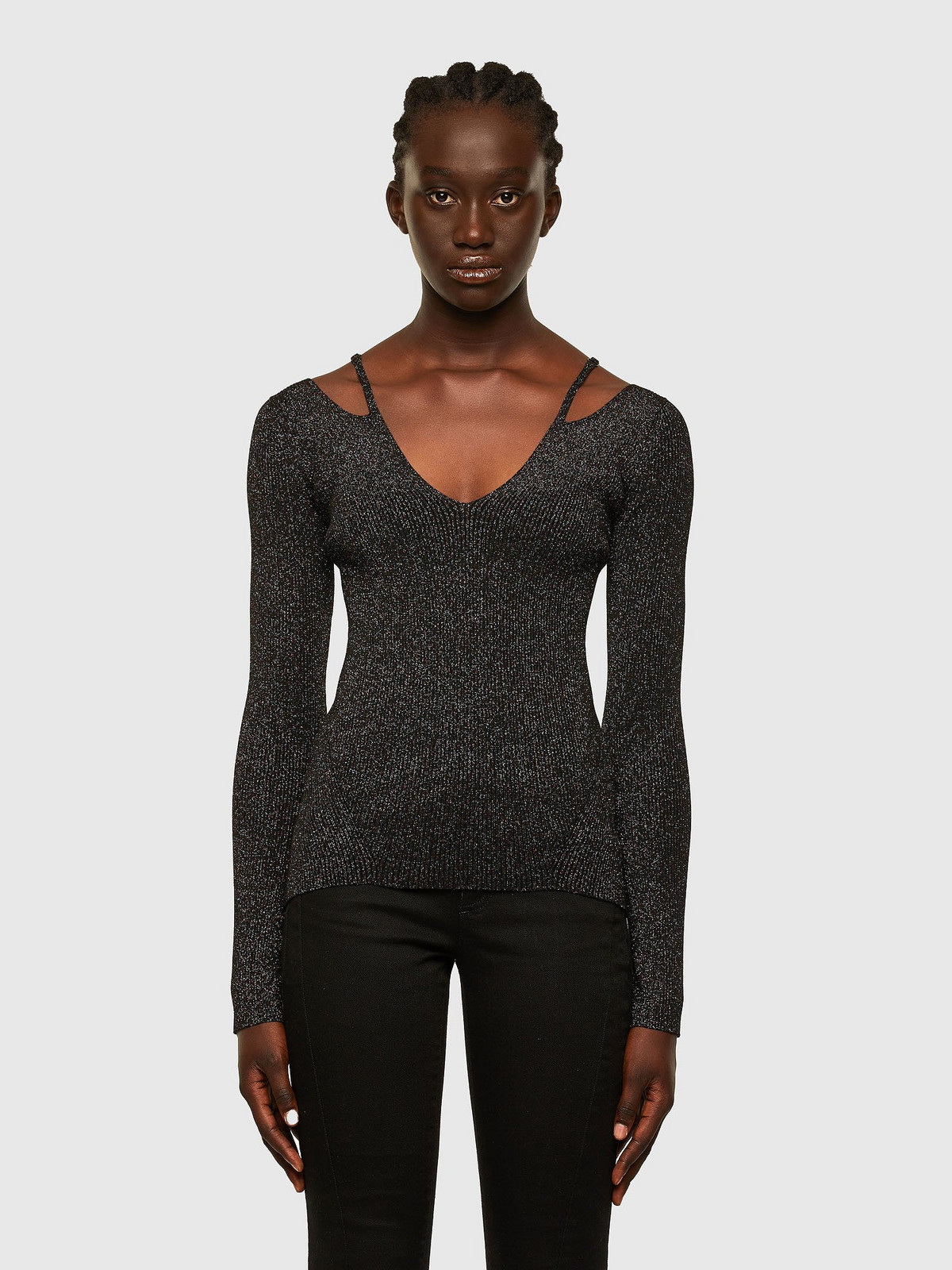 Diesel Sveter - Knitwear čierny